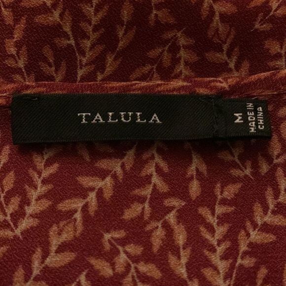 Talula Red & Orange Leaves Nature Cropped Tank Top - Picture 4 of 4